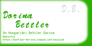 dorina bettler business card